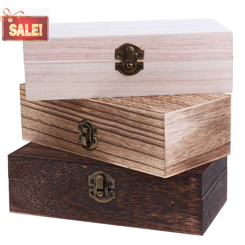 Bl Retro กล ่ องเครื ่ องประดับเดสก ์ ท ็ อปไม ้ Clam Storage มือตกแต ่ งกล ่ อง A