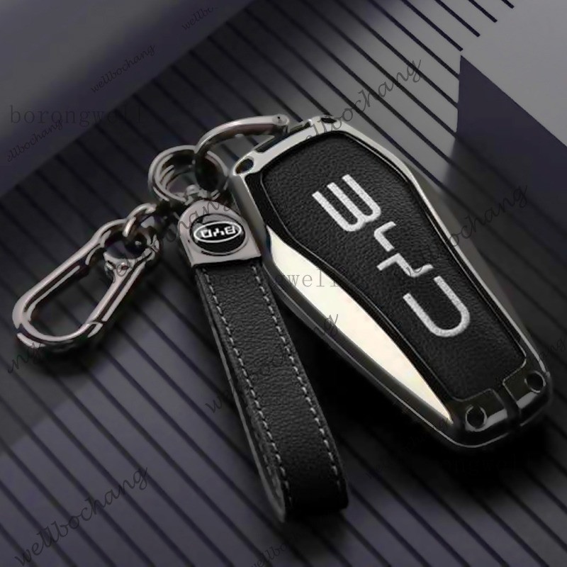 พวงกุญแจรถสําหรับ byd Atto 3/dolphin/DIY รถ EV เคสกุญแจเหมาะสําหรับ byd Atto 3 byd dolphin พวงกุญแจเ