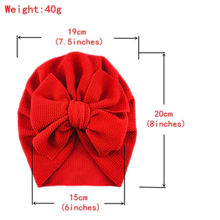 (Bow01) "พร้อมส่ง"ผ้าโพกหัว ที่คาดผม โพกหัวโบว์ขนาดใหญ่สีพื้น น่ารัก สําหรับเด็ก