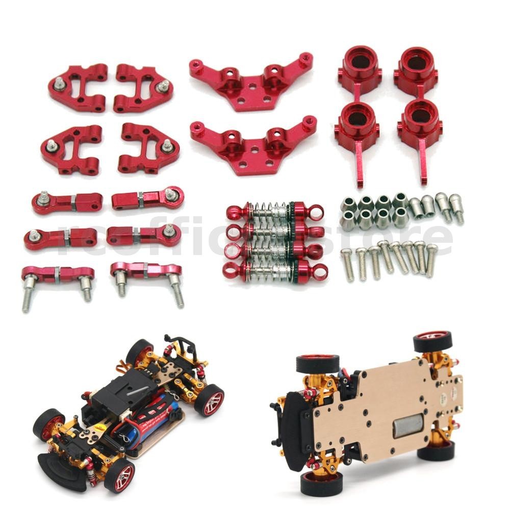 ชุดชิ ้ นส ่ วนโลหะเต ็ มรูปแบบอัพเกรดสําหรับ Wltoys 284131 K969 K989 K979 1/28 RC รถรุ ่ นอะไหล ่
