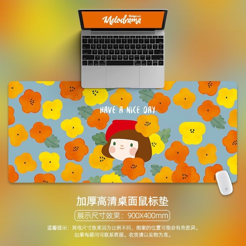 แผ่นรองเมาส์สไตล์น่ารักหนังสือขนาดใหญ่แผ่นเดสก์ท็อปที่กําหนดเองขนาดกลางขนาดเล็กสํานักงานแป้นพิมพ์คอมพิวเตอร์แผ่นกลาง