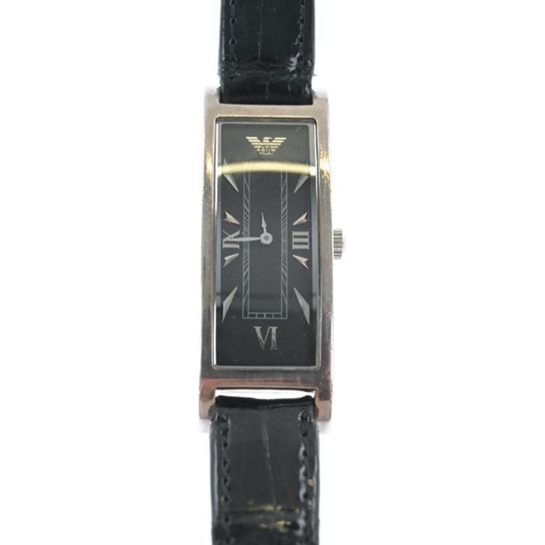 Emporio Armani Wrist Watch Women black Direct from Japan Secondhand