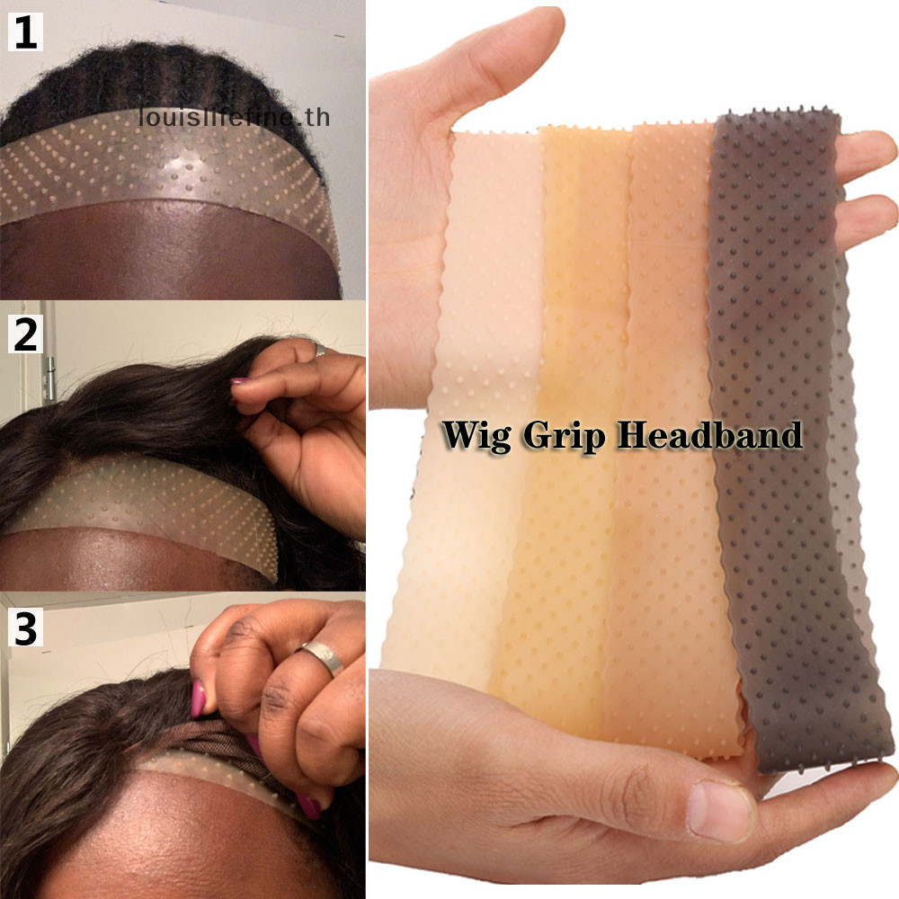Louislifefine ไม ่ ลื ่ นวิกผม Grip ซิลิโคนใสวิกผม Band วิกผม Secure Wig Gripper ใหม ่