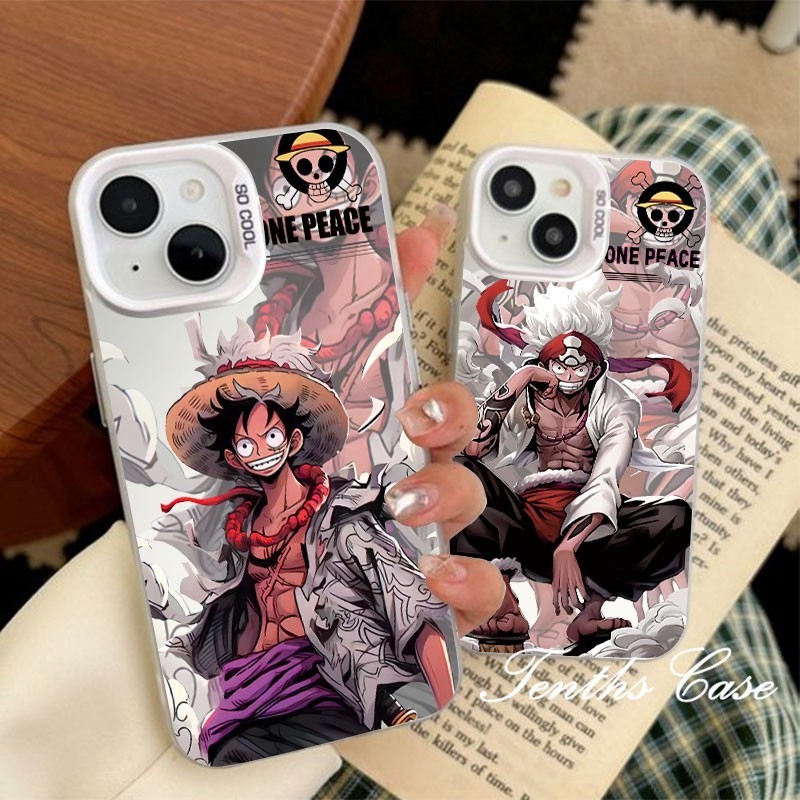 เข้ากันได้สําหรับiphone 11 15 14 13 12 Pro Max X XR Xs Max 8 7 6 6s Plus SE 2020 Onepieceชายคู่สีเศษไม้เคสโทรศัพท์ปกอ่อน