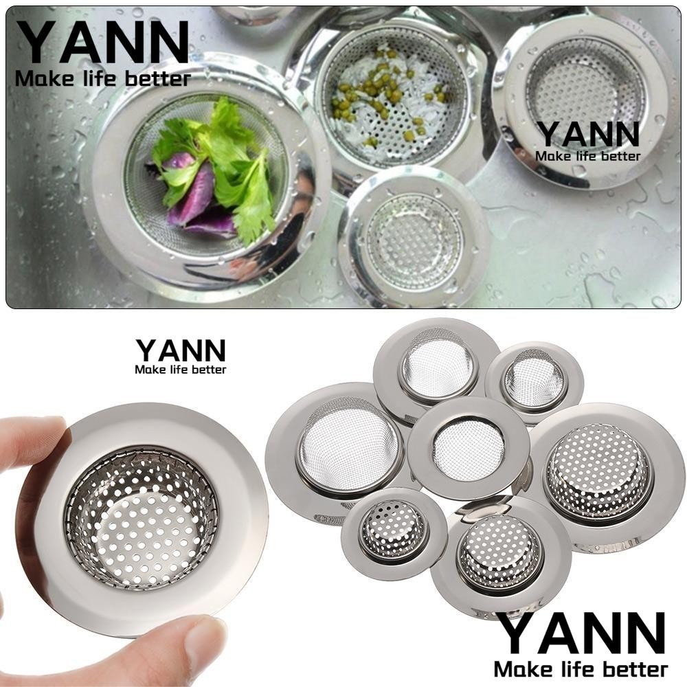 Yan1 อ่างล้างจานกรองห้องน้ําฝักบัวท่อระบายน้ําผมทําความสะอาด Anti Clog Stopper ตะกร้าตาข่ายดัก