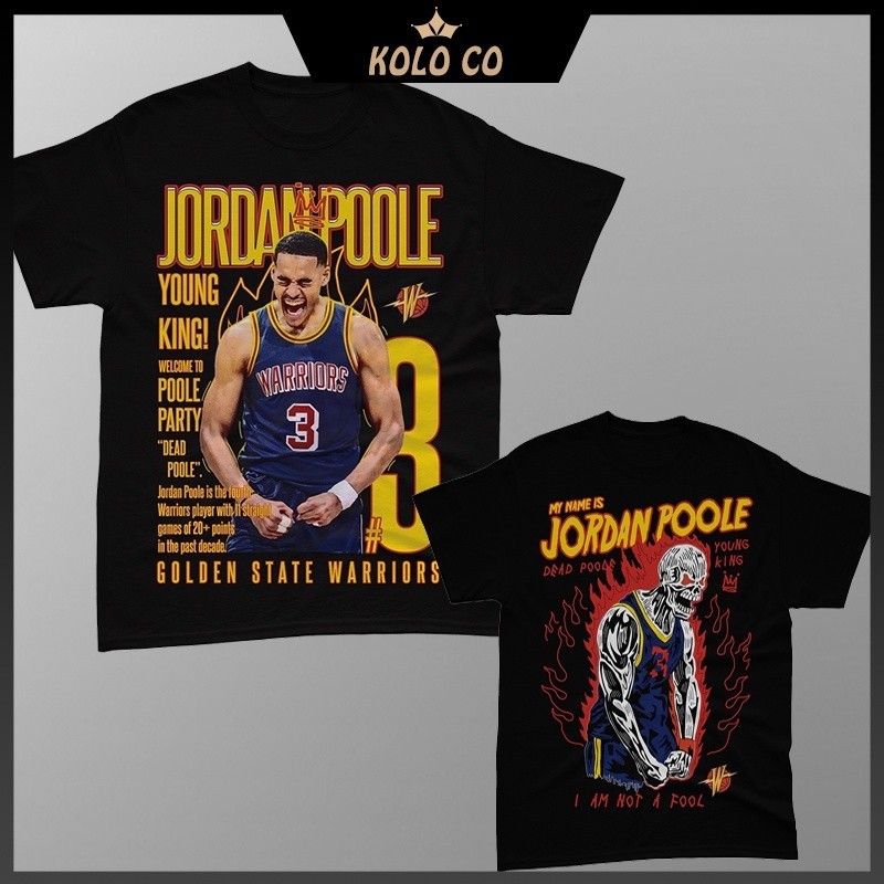 Jordan Poole T-shirt "Young King" Golden State Warriors jordan t shirt for men nba shirtS-5XL