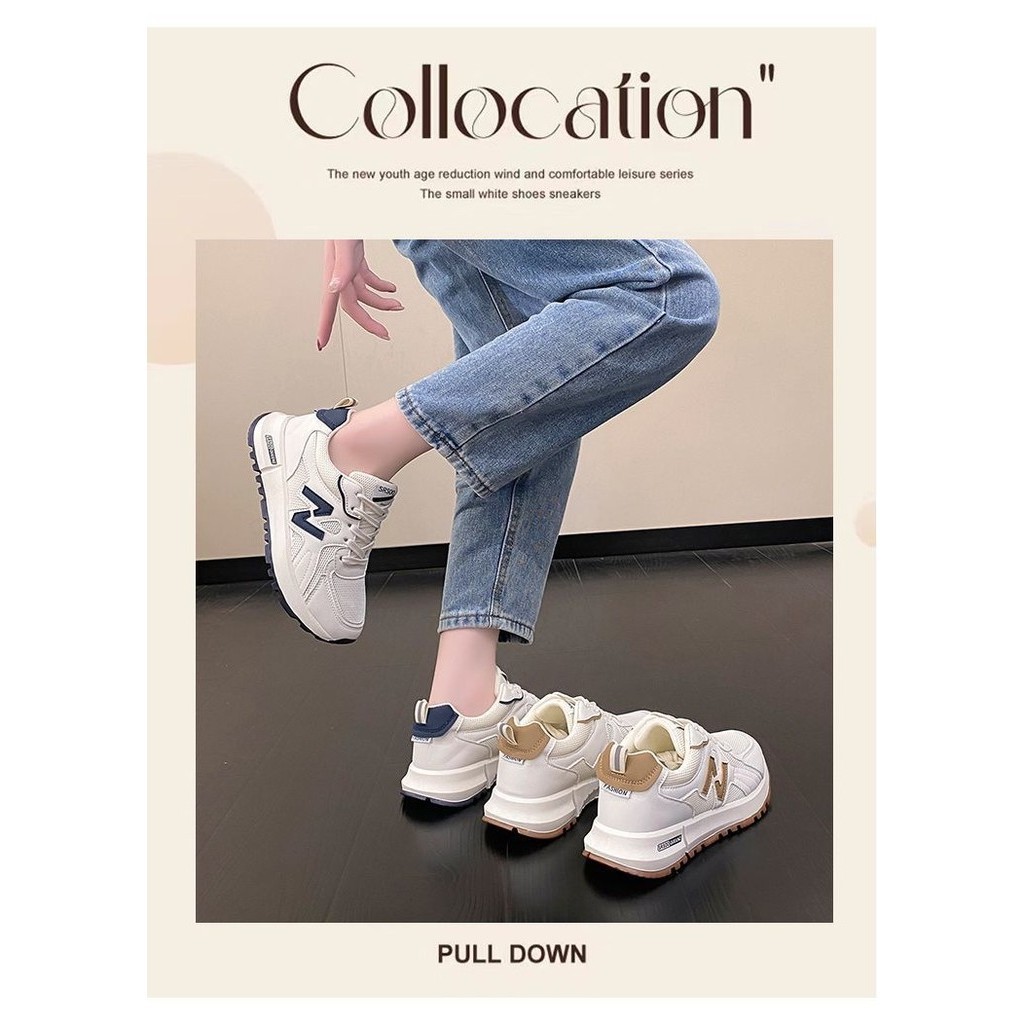 <48 ชั่วโมง การจัดส่ง> รองเท้าผ้าใบผู้หญิง ฤดูใบไม้ผลิใหม่สไตล์ Super Hot All-Match Anti-slip Casual รองเท้าผู้หญิง Soft Sole น้ําหนักเบาวิ่งรองเท้าสีขาว ราคา ถูกที่สุด ดีลบีเคเค แกลเลอรีภาพที่ 8