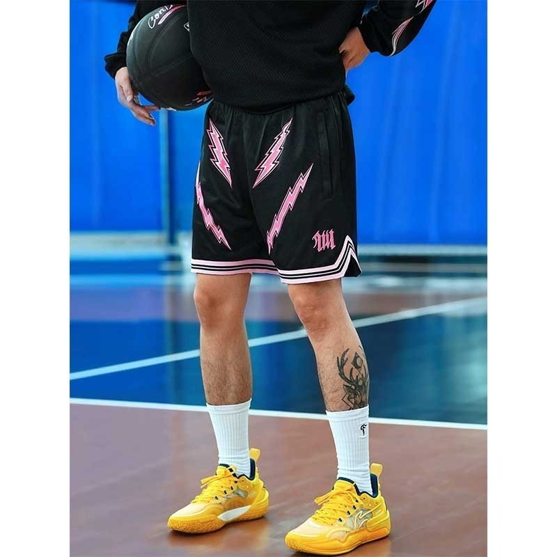 กางเกงขาสั้นผู้ชายย้อนยุคกางเกงขาสั้นบาสเก็ตบอลเฉพาะ