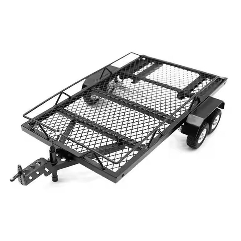1:18 โลหะ RC รถ Trailer Cargo Carrier สําหรับ TRX4M SCX24 FCX24 1/18 1/24 RC รถอะไหล่อัพเกรดอุปกรณ์เสริม