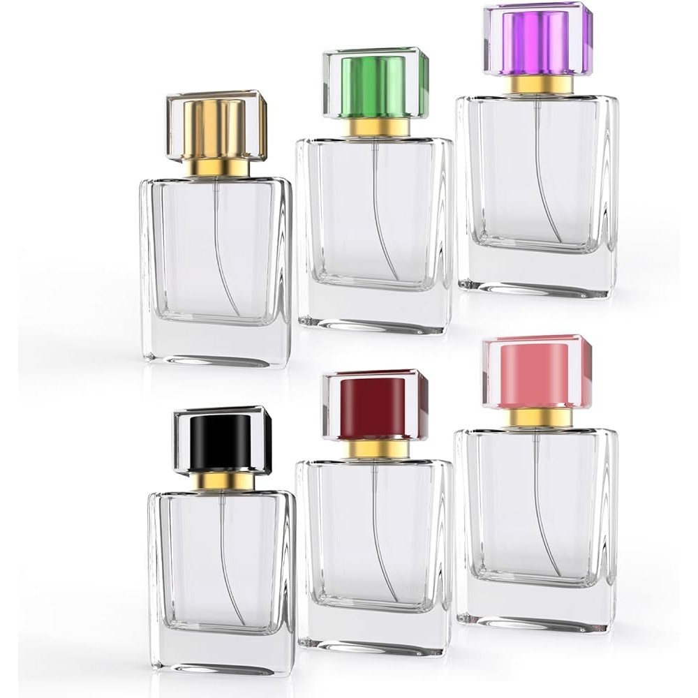 ขวดสเปรย์น้ำหอมแก้ว 50 ML ขนาดพกพา ขวดน้ำหอมเปล่า สำหรับน้ำมันหอมระเหย, น้ำหอม