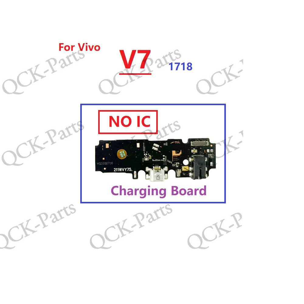 เมนบอร์ดหลัก Flex สําหรับ Vivo V7 1718 พร้อม IC Micro USB Charger Connector Flex สายไมโครโฟน USB ชาร์จ Dock PCB Board พร้อม Vibrator Flex สาย - รูปที่ 4