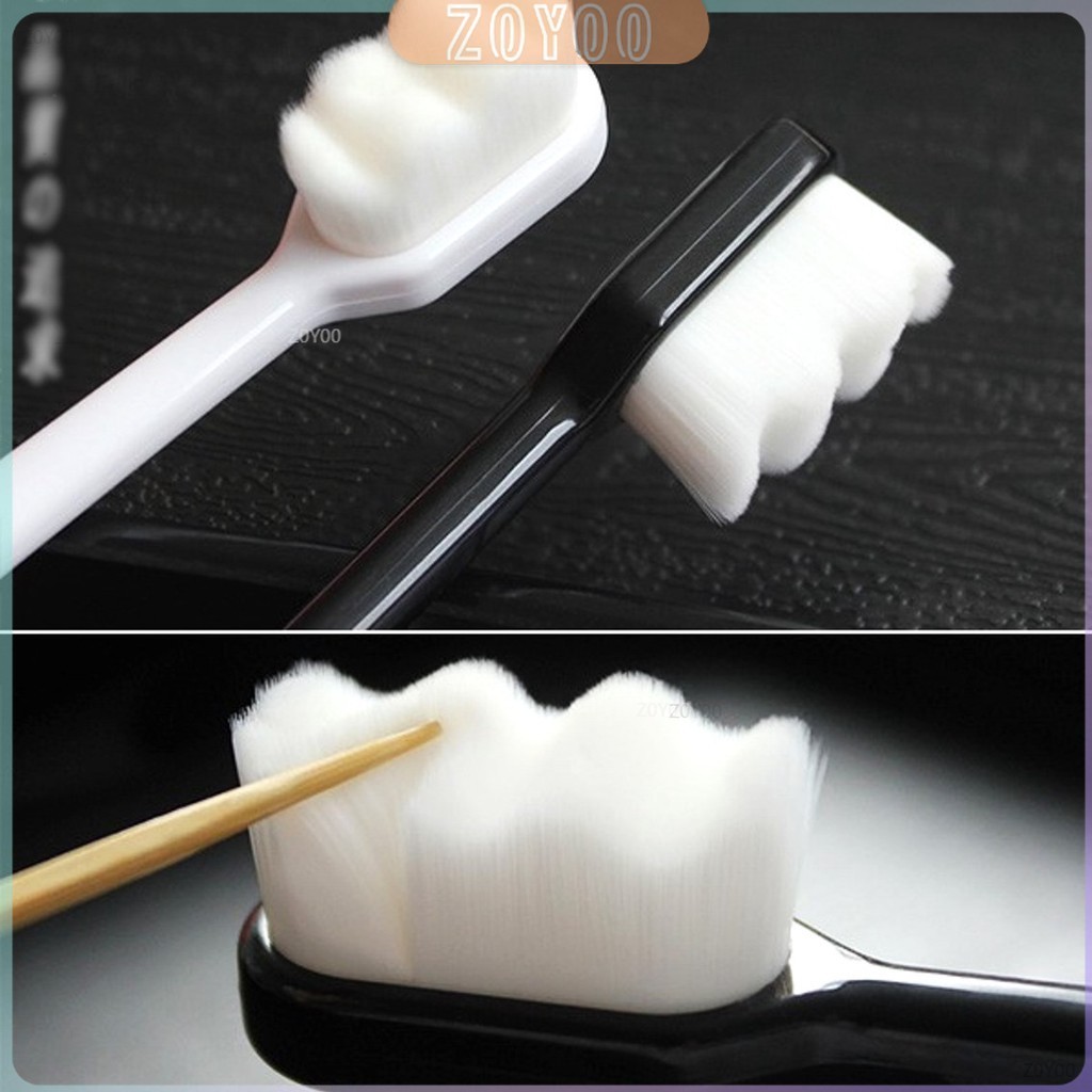 ZY ไม้แปรงสีฟันญี่ปุ่นเส้นใย 20,000 เส้นขนนุ่ม ไม้แปรงฟัน นุ่มดุจกำมะหยี่ Nano Toothbrushes