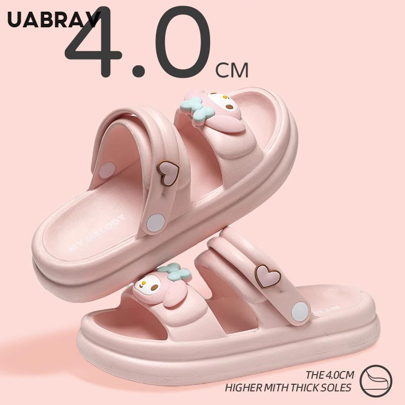 Uabrav รองเท้าแตะเด็ก Kulomi หญิง TikTok การ์ตูนยอดนิยมสองสวม eva fairy แก๊สต่างประเทศด้านล่างนุ่ม