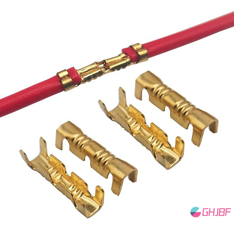 Ghjbf] 52PCS ปุ่มเชื่อม Quick Connect Terminal Dual Connector Terminals 453 U ประเภท 0.3-1.5mm2 สายเชื่อมต่อ Terminals ศคน