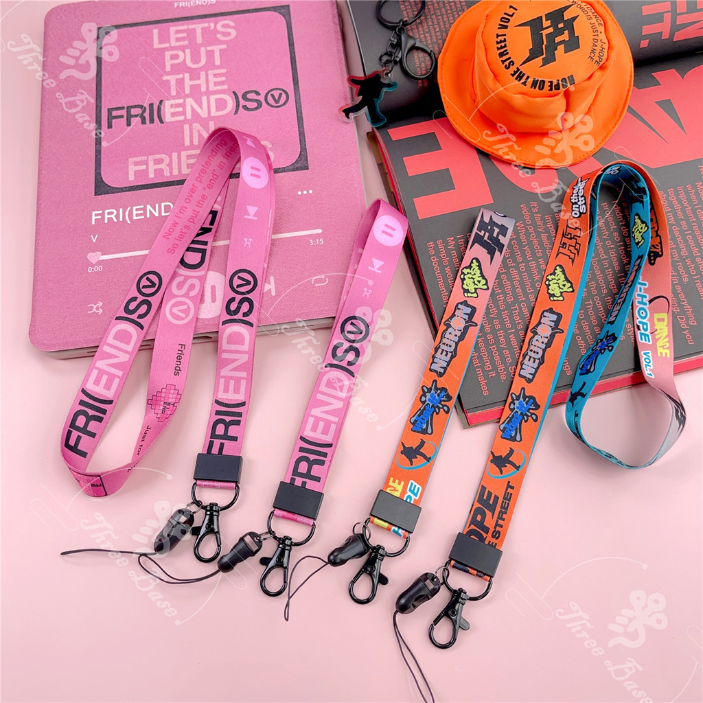 Lanyard KPOP V FRIENDS LAYOVER FREEFALL HEAVEN JUNGKOOK GOLDEN JIMIN SKZ 5STAR เชือกคอ JIN SUGA Agus