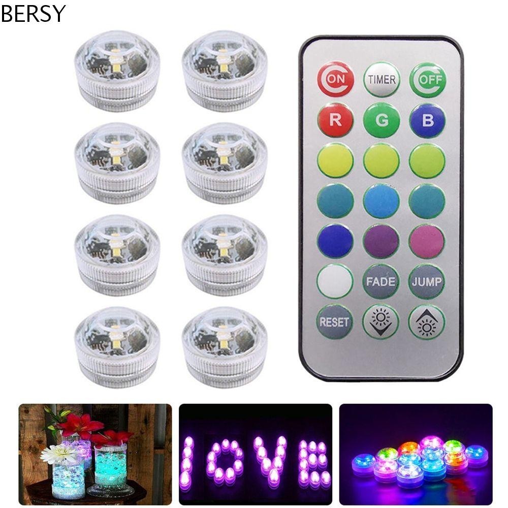 Besy Submersible ไฟ LED Pond Garden แจกันกลางแจ้งตกแต่งงานแต่งงานอ่างน้ําร้อน Aquarium โคมไฟกลางคืน