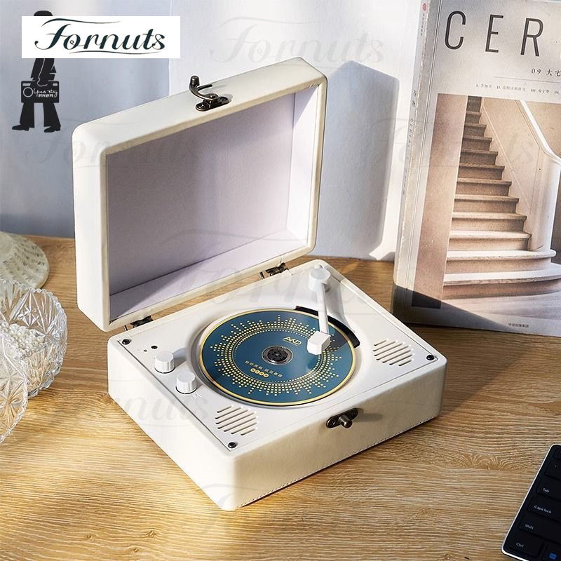 Fornuts เครื่องเล่นซีดี เครื่องเล่น cd player portable พร้อมลำโพงบลูทูธ  เครื่องเล่นแผ่นดิสก์ พร้อมแบตเตอรี่ DVD ของขวัญ Holiday gift