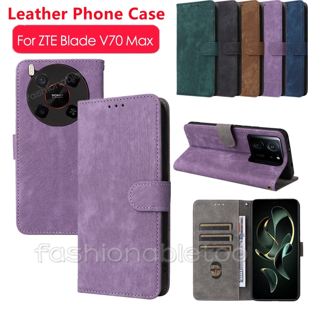 Flip หนังสําหรับ ZTE Blade V70 Max Design V70Max V70Design V 70 BladeV70Max BladeV70Design ZTEBlackV