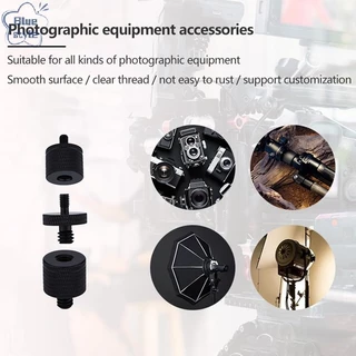 Bluestyle สกรูแปลง Dual Nuts ขาตั้งกล้อง Mount สกรู 1/4 ถึง M4 M5 M6 M8 M10 นิ้วโปรเจคเตอร์ Bracket อะแดปเตอร์แปลงสําหรับกล้องขาตั้งกล้องการถ่ายภาพอุปกรณ์เสริมใหม่