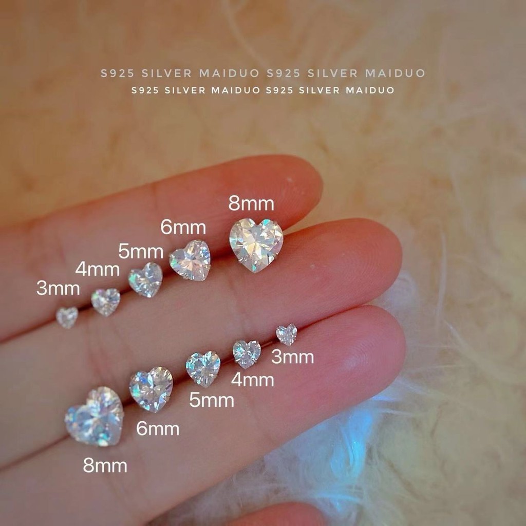 ต่างหูเพชร ต่างหูหินแม่เหล็ก สำหรับผู้ชายและผู้หญิง ใส่โดยไม่ต้องเจาะหู เครื่องประดับแฟชั่น