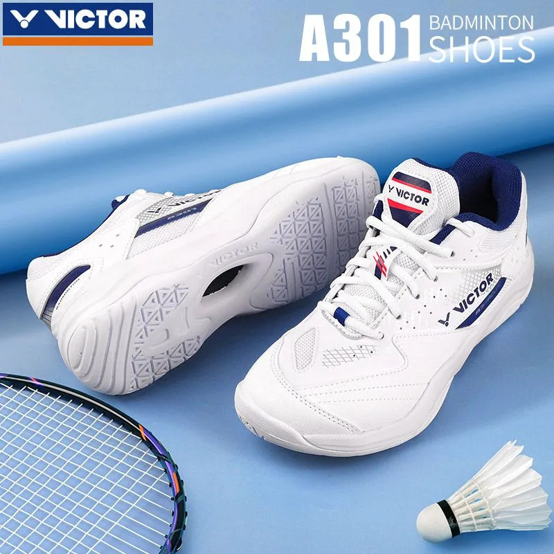 รองเท้าแบดมินตัน VICTOR/Weike Du สำหรับผู้เริ่มต้นเล่นกีฬา รองเท้าผ้าใบ A301  ทนทาน