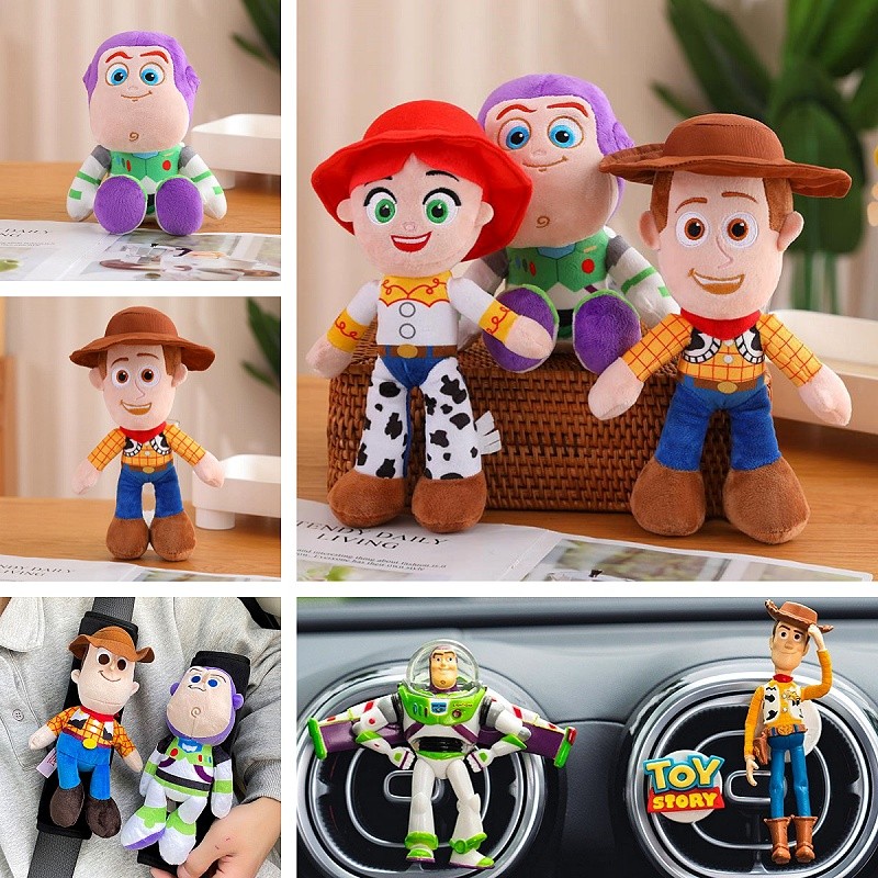 การ์ตูนอะนิเมะ Woody Buzz Lightyear Jessie Plush Toy Story น่ารัก Toy Story Plushies ตุ๊กตานุ่มตกแต่งห้องเด็ก - รูปที่ 2