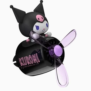 1/2pc Car Air Freshener Air Conditioner Vent น้ําหอม Diffuser หมุนใบพัดกลิ่นหอม Kuromi น่ารักการ์ตูนรถกลิ่นหอมตกแต่งรถอุปกรณ์เสริม