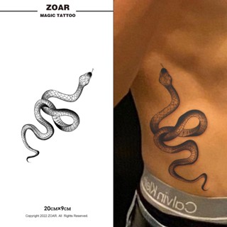 ZOAR-172 แทททูกันน้ำ สติ๊กเกอร์รอยสักสมุนไพร งู กันน้ำ กันรอ…