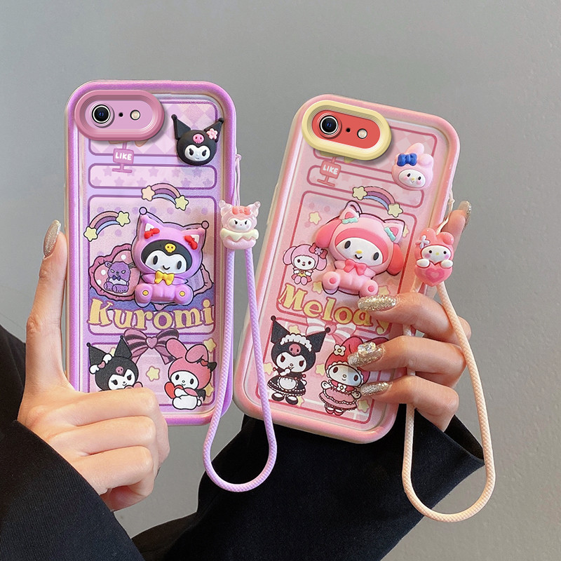 เคส iPhone 6 6S 7 8 PLUS SE2022 SE2023 ตุ๊กตาน่ารัก TPU เคสโทรศัพท์ซิลิโคนอ่อนนุ่ม XXTY4