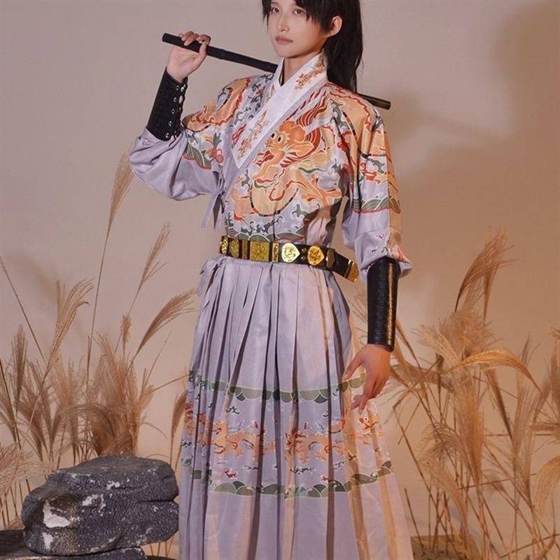 Ximengge Hanfu Longyuan เสื้อผ้าปลาบิน Jinyi เสื้อกันหนาว Ming Made ผู้ชายผู้หญิงคู่ฤดูใบไม้ผลิฤดูใบไม้ร่วง - รูปที่ 5