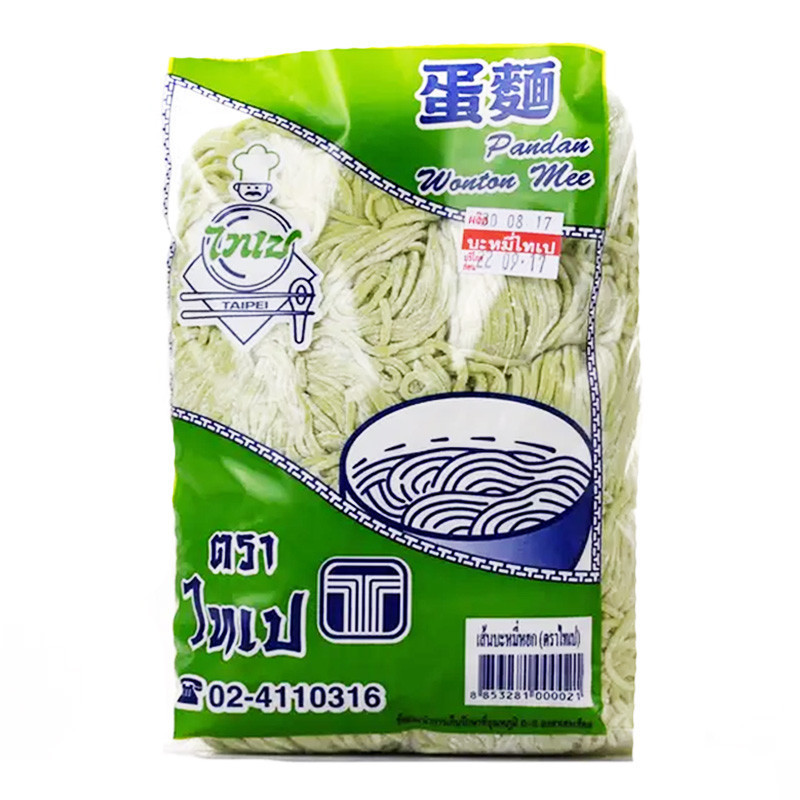 บะหมี่หยก ไทเป500 ก. TAIPEI Green Noodle ปริมาณ 500 กรัม