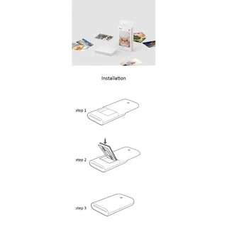 Xiaomi 100% ใหม่ ZINK กระเป๋าเครื่องพิมพ์ 1S กระดาษ Self-กาวพิมพ์ภาพ 50/100pcs แผ่น Xiaomi 3 นิ้ว Mini Pocket Photo Printer กระดาษ