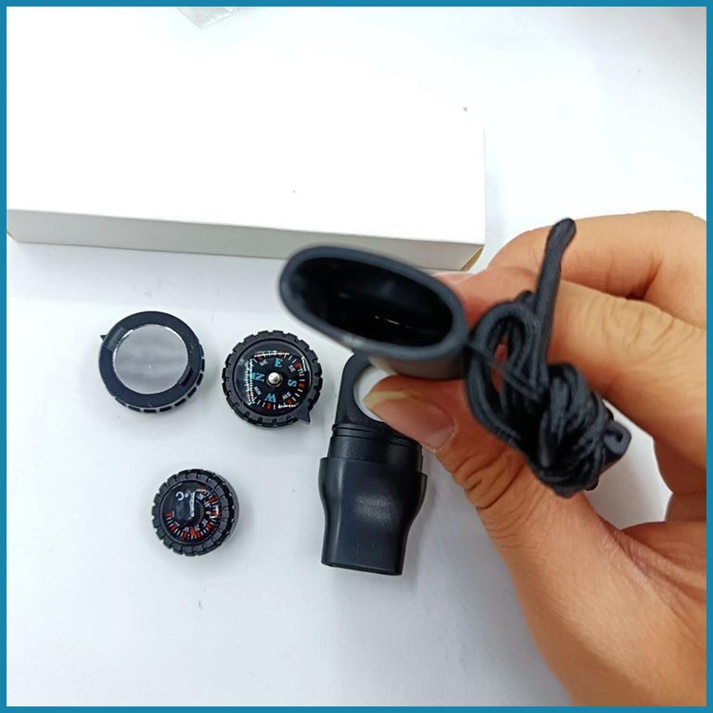 Survival Whistle สําหรับกลางแจ้งแบบพกพา Survival Whistle เครื่องมือสําหรับ Camping Mountaineering เดินป่าผู้ชายความปลอดภัยเกียร์ hangeth