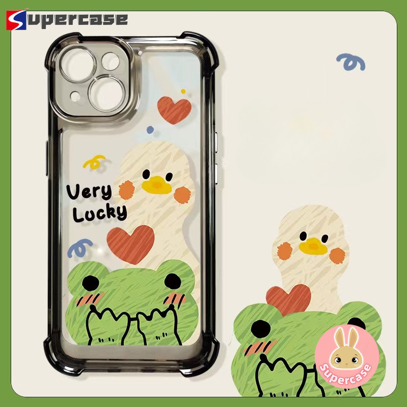 สี่มุมถุงลมนิรภัยกบเคสโทรศัพท์สําหรับXiaomi 17 Pro Max 15T Pro Poco M7 Pro Plus C85 C71 5G 4Gปลอกการ์ตูนเป็ดAnti-Fallป้องกันปกอ่อน