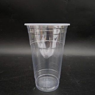 แก้วพลาสติก PP ทรงเรียบใส ปาก 95mm ขนาด 16oz 20oz 22oz (1000ใบ/ลัง) ฝาแก้ว ปาก 95 mm สั่งแยก