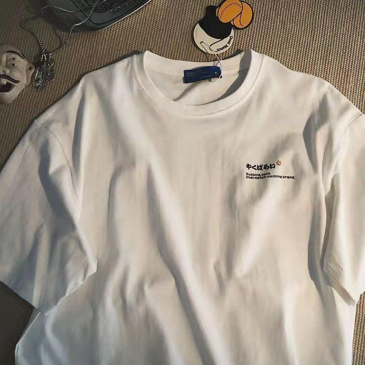 (จัดส่งตลอด 24 ชั่วโมง)เสื้อยืด Oversize ลาย 'Cat Chain Massage' แนวสตรีทสุดเท่ คอตตอน 100% - รูปที่ 6