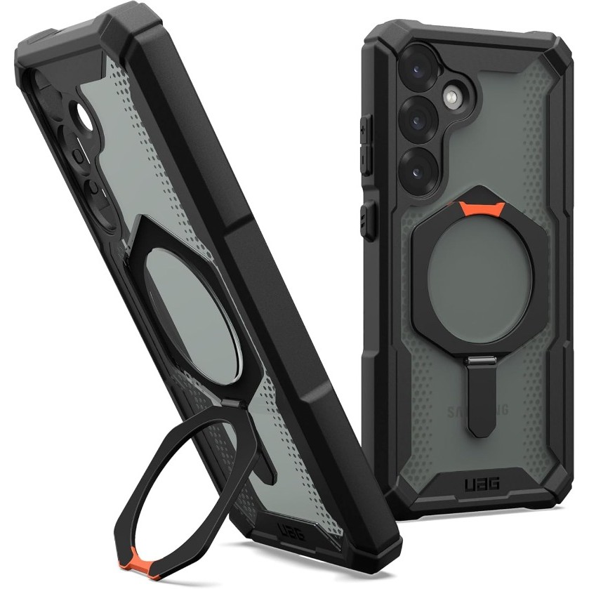 Uag ออกแบบมาสําหรับ Samsung Galaxy S25 + S24 + กรณีพลาสม่า XTE แม่เหล็กชาร์จ Kickstand ทนทานทหารโปร่งใสฝาครอบป้องกัน
