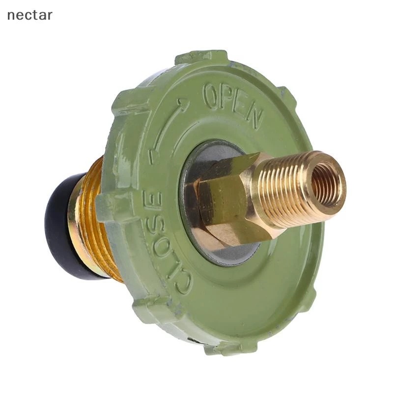 TAR LPG Tank Converter แก๊สเตาเชื่อมต่อปฏิบัติสังกะสีอัลลอยด์ LPG ถังอะแดปเตอร์อุปกรณ์ N