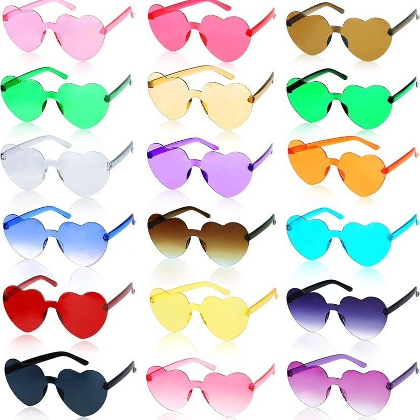 PA1252 2025 Love Sunglasses แว่นกันแดดทรงหัวใจไร้กรอบแว่น