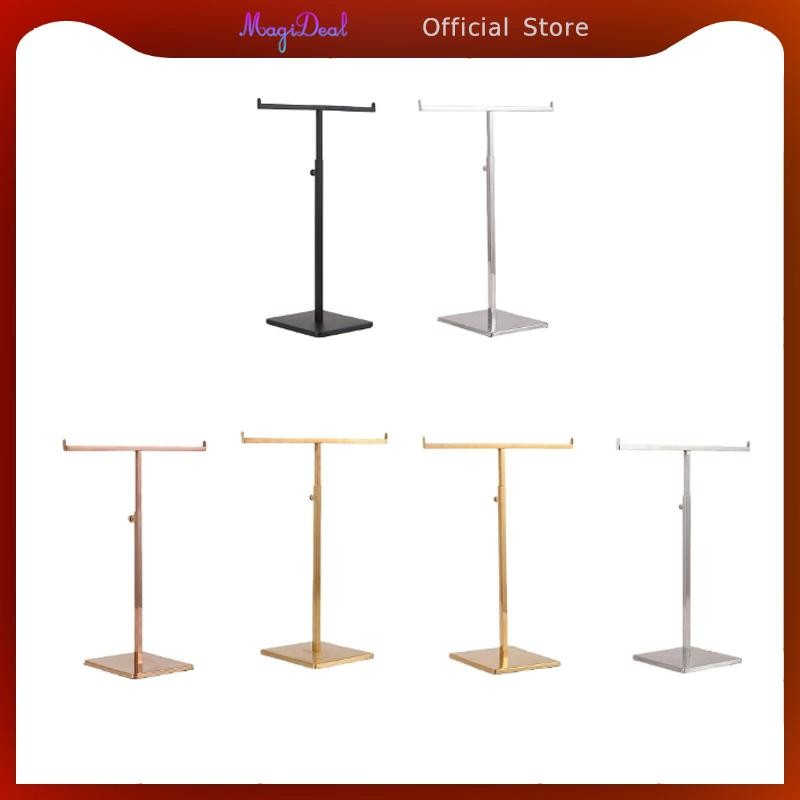 Magideal เครื่องประดับกระเป๋าถือขาตั้งจอแสดงผลปรับความสูง Organizer สําหรับสร้อยคอและกระเป๋า