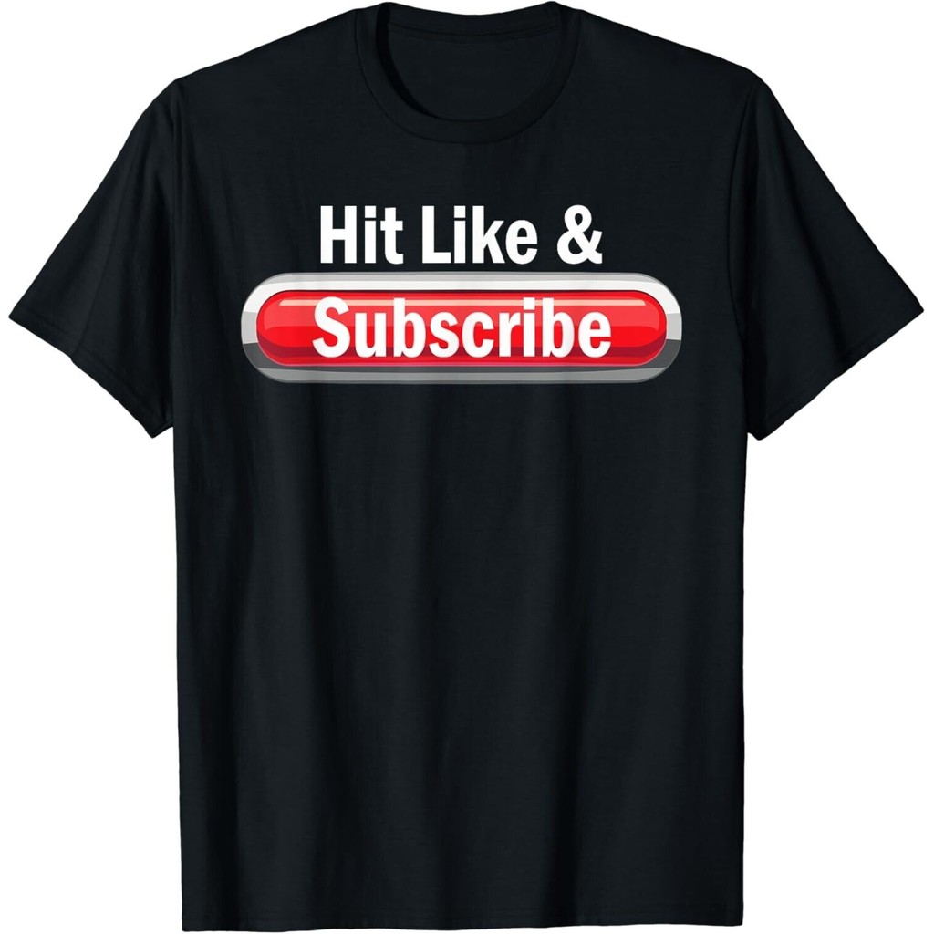 Hit Like And Subscribe Creator Video Livestream Blogging เสื้อยืด Unisex