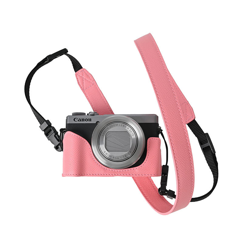 G7x3 G7X2 ปลอกหนัง Pu กล้องครึ่งสําหรับ Canon G7X II G7X III G7X Mark III II