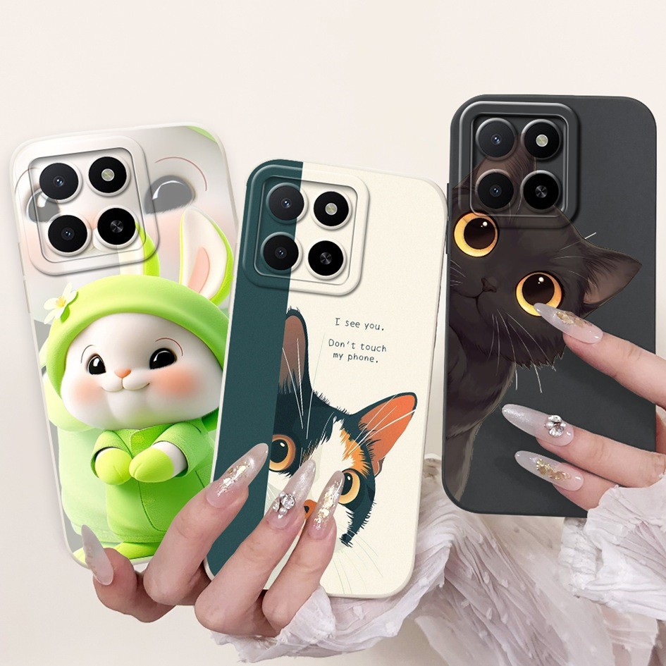 ปลอกกันกระแทกสําหรับ Honor X5b / Honor X5b Plus Case ออกแบบใหม่แมวน่ารักกระต่ายสุนัขการ์ตูนสําหรับ H