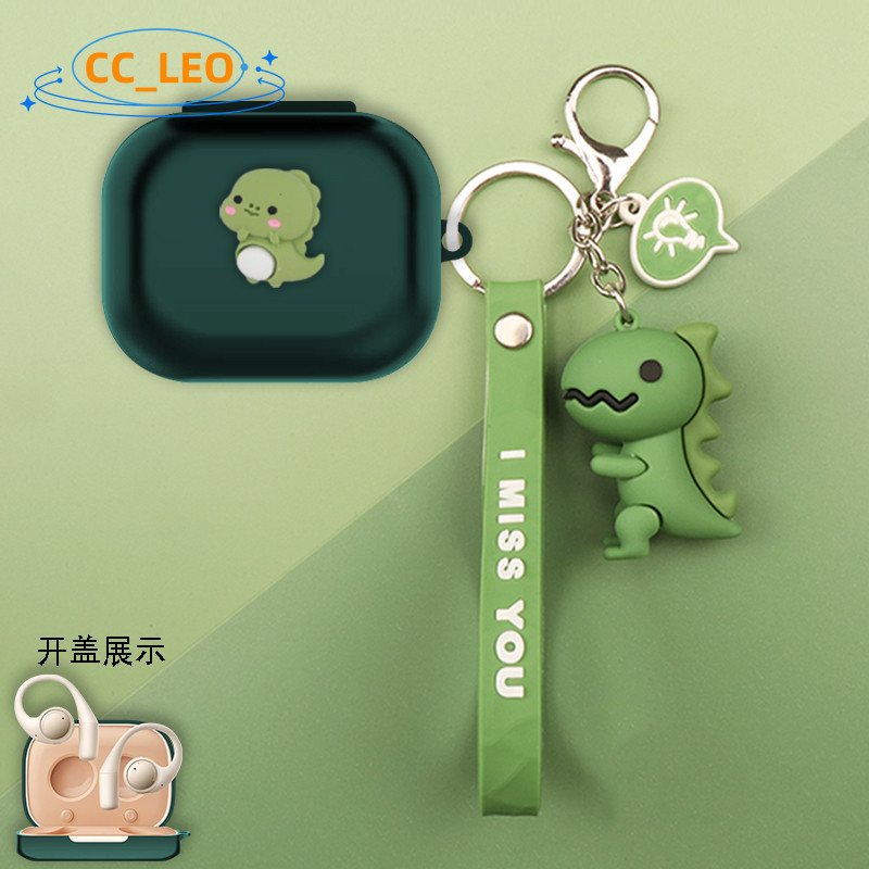 Suitable for Honor EarBuds Open Case Cartoon Bulldog Cute Dinosaur Silicone Soft Case Honor EarBuds 