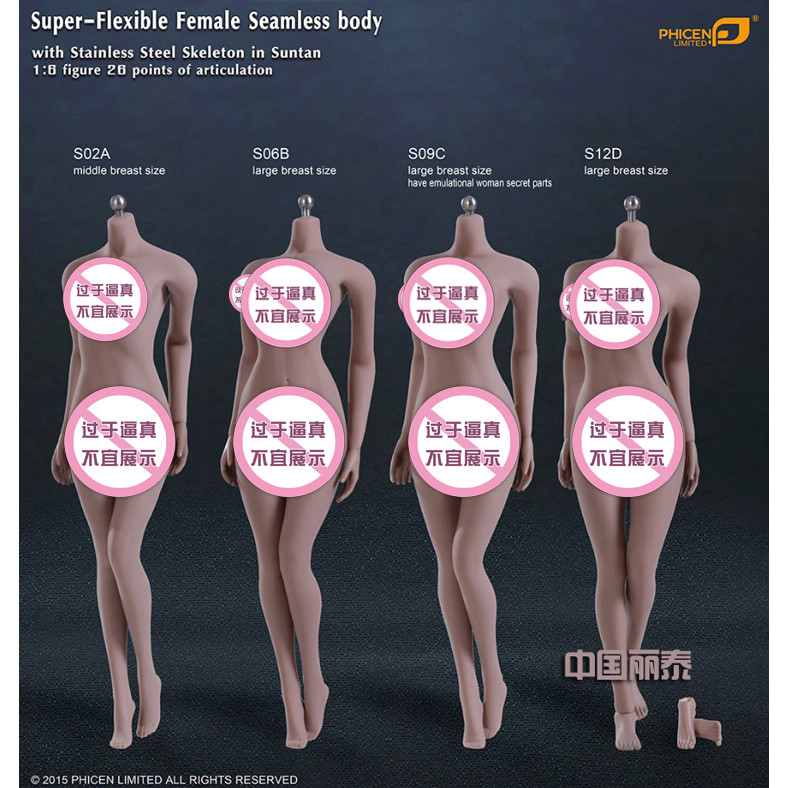 [Boutique] Ready Stock TBLeague 1/6 ภาพวาดยางไขมันร่างกายหญิง 07C S27B S28A S29B S32A S33B