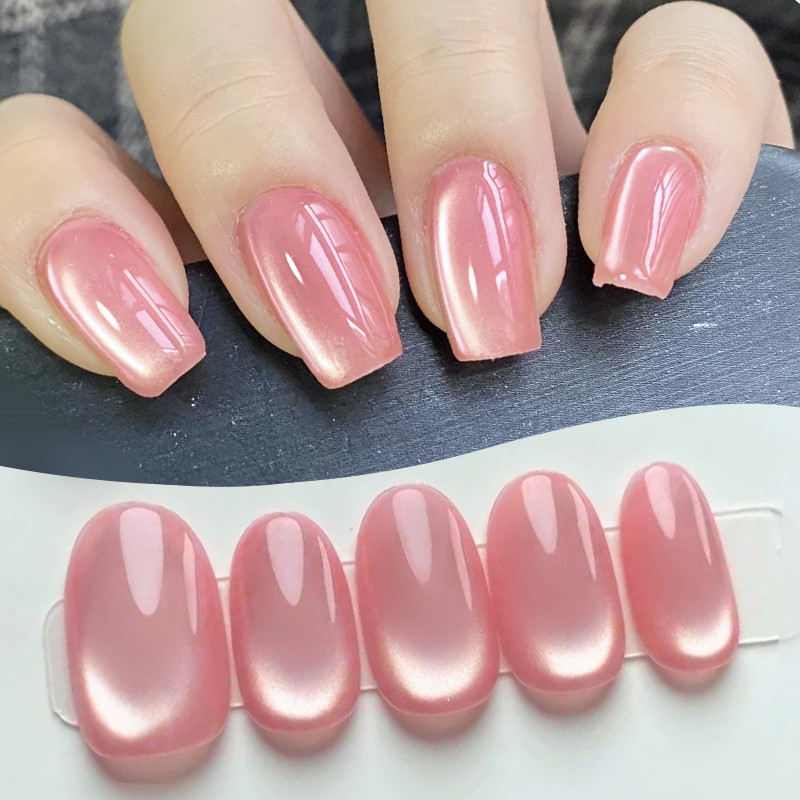 Born PRETTY ลูกปัดแก้วคริสตัลแมวตาแม่เหล็กเจลเล็บ Freedom Land Jelly กึ่งถาวร Soak Off UV เจลเคลือบเงา 10ml