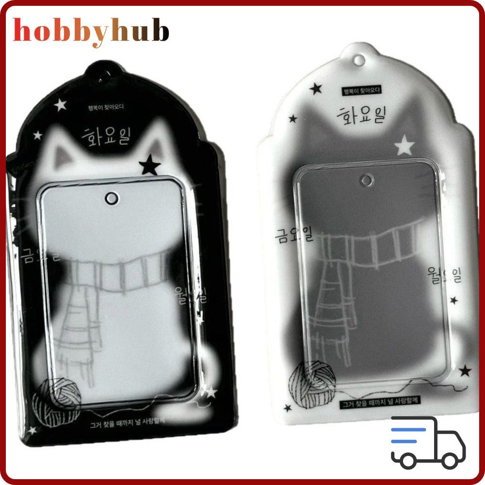 HOBBYHUB Photocard , ที่ใส่โฟโต้การ์ดแมวดํามัลติฟังก์ชั่น, การ์ดเก็บภาพขนาด 3 นิ้ว INS