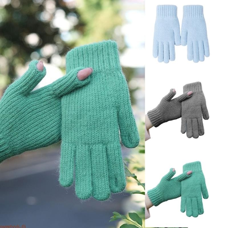 ScreenTouch Gloves Windproof Winter Gloves Outdoor Activity Cycling Cuff Gloves
