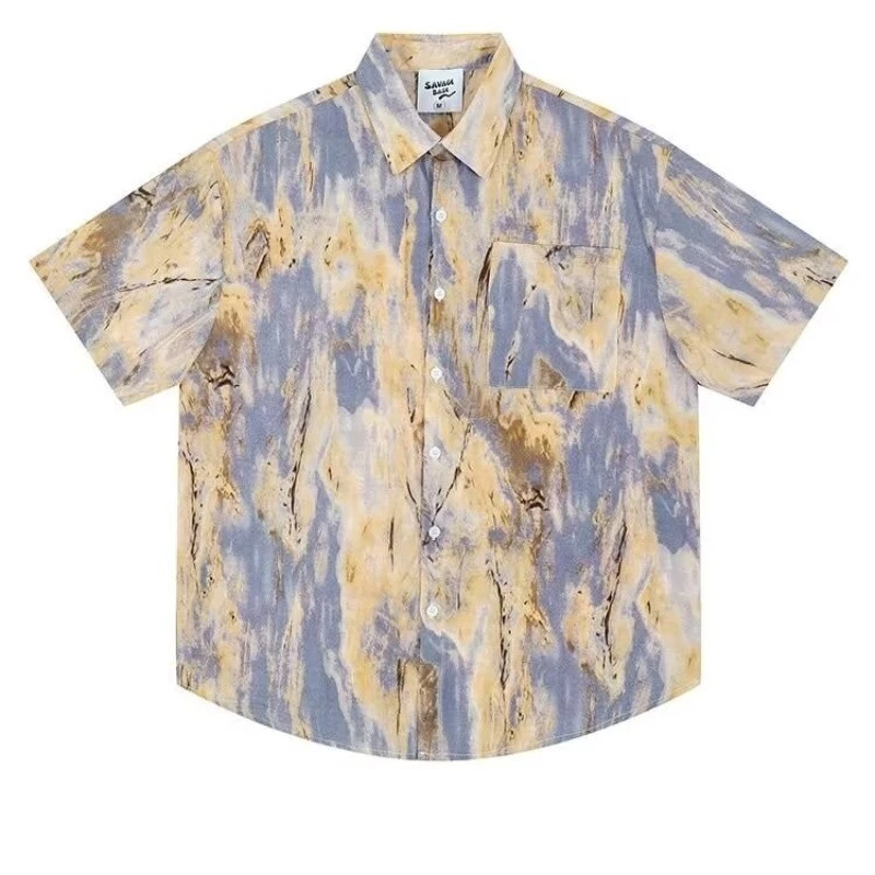 เสื้อยืดแขนสั้น Asrv ลายมัดย้อม สไตล์อเมริกัน thumbnail 3