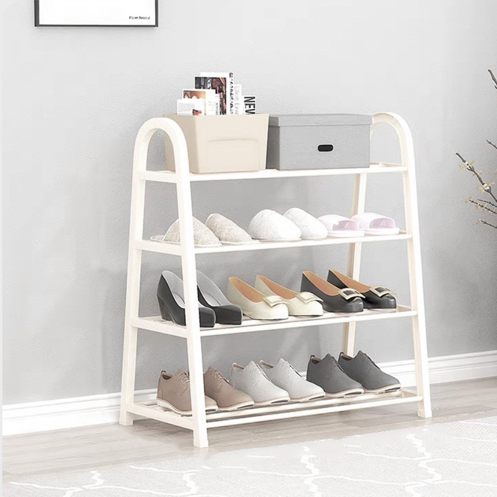 LOCAL789 GOME ชั้นวางรองเท้าทรง A 4 ชั้น รุ่น BR002WH W29×L61×H65CM. สีขาว ร้านอยู่ในไทย